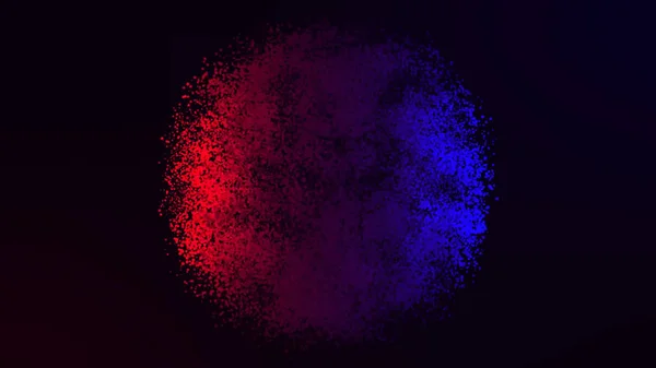 Esfera colorida de movimiento abstracto de partículas brillantes. matriz de puntos de parpadeo de animación o bola de energía digital —  Fotos de Stock