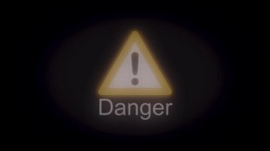 Tehlike işareti animasyon. Tehlike animasyon. Hayat emanet. Internet güvenliği