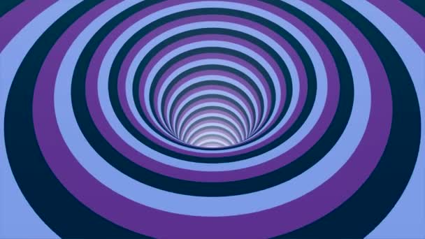 Ruta de agujero de animación abstracta de colores sin costuras en patrón de textura de fondo de elemento de luz de partícula. Animación de movimiento abstracto en un túnel de color — Vídeos de Stock