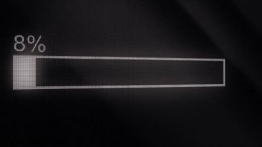 İlerleme çubuğu. Yükleme, indirme, aktarma işlemi örnek. Modern bar animasyon karanlık poligonal geometrik yüzeyi yükleniyor. Yükleme işlemi için tam. Yükleme bekleyen futuristik