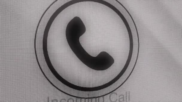 Phone ring icon animation. Incoming call. Animation Call Icon. Handmade scribble animation of a phone ringing. Animated Cell Phone Ringing — Stock Video