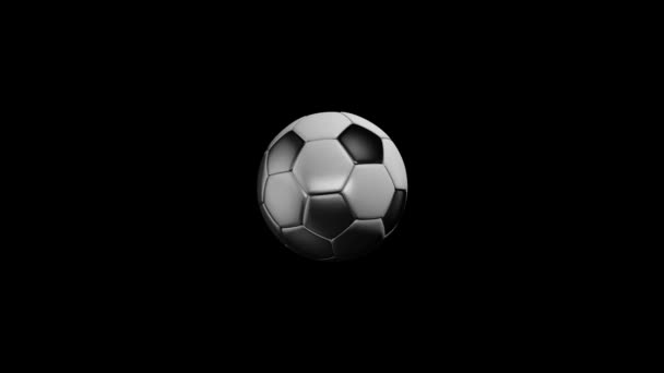 Pallone da calcio. Pallone da calcio. Pallone da calcio indossato . — Video Stock