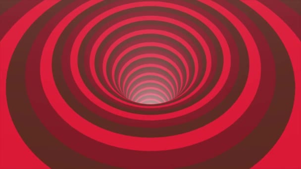 Abstrakter Hintergrund mit animiertem hypnotischem Tunnel aus buntem Karamell, Glas oder Kunststoff. Spirale Form Regenbogen Farben nahtlose Schleife Rotation Animation Hintergrund neue Qualität universelle Bewegung — Stockvideo