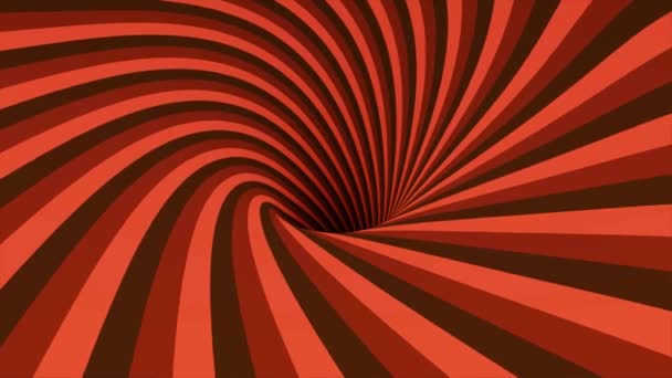 Abstract background with animation spinning helix. Abstract swirling colorful funnel. Rotating rainbow swirl. — Stock Video