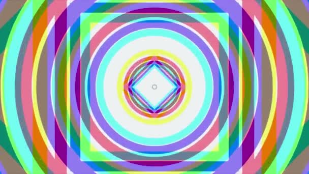 Coloridos bucles de animación caleidoscópica sin fin - ideal para los fondos del sitio web. Animación caleidoscópica alucinógena — Vídeo de stock