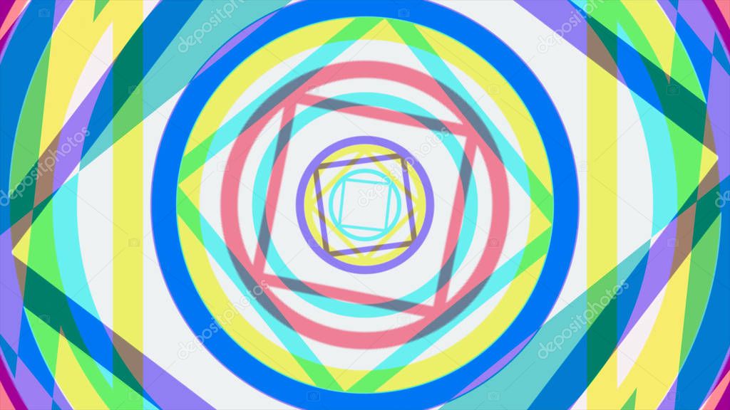 Colorful kaleidoscopic animation loops endlessly - great for web site backgrounds. Hallucinogenic kaleidoscope animation