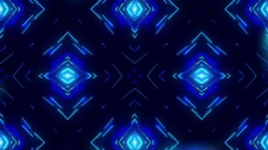 Kaleidoscopes arka plan animasyonlu parlak neon renkli çizgiler ile. Kaleidoscopes arka plan animasyonlu parlak neon renkli çizgiler ve geometrik şekiller ile