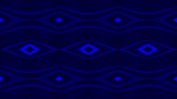 Καλειδοσκόπια φόντο με κινούμενο λαμπερό νέον πολύχρωμες γραμμές. Καλειδοσκόπια φόντο με κινούμενο λαμπερό νέον πολύχρωμες γραμμές και γεωμετρικά σχήματα — Αρχείο Βίντεο