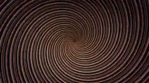 Colorido espiral hipnótica iris vortex fondo de movimiento abstracto para su uso con videos musicales. Colorido espiral circular girando fondo. Fondo azul brillante animado abstracto . — Vídeo de stock