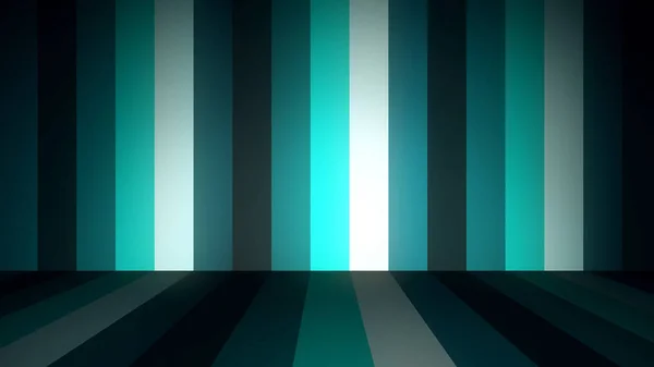 Abstract background with animation of moving colorful stripes on walls and floor. Animation of seamless loop. Abstract animation of colored floor and wall