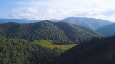 Parçacıklar soyut hareket arka plan moleküler ağa bağlı gezegeni. Küçük. Güzel animasyon uçan parlak parıltı titreşen parçacıklar bir siyah arka plan Alfa kanalında