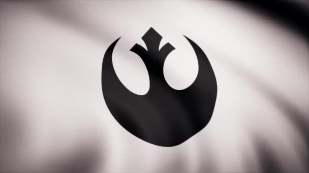 Star Wars Rebel Alliance Symbol on flag. The Star Wars theme. Editorial only use