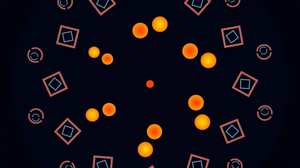 Grafika Komputerowa wniosek tła idealny do edycji, kolorowe animacje świecące linie tworząc różne kształty na czarnym tle — Zdjęcie stockowe