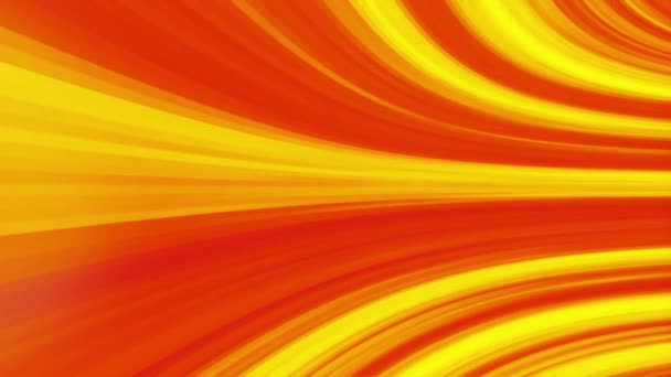 Hintergrund aus kreisförmigen Teilchen, in warmen Gelbtönen. abstrakte animierte leuchtende mehrfarbige Kreise Streifen und Linien nahtlose Schleife. Funkelnde vertikal gebogene Hi-Tech-Streifen. die Bewegung von — Stockvideo