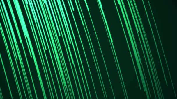 Minimalist background animation of flowing streaks of light with multicolored abstract lines. Abstract composition with flying animated stripes and chaotic small particles, computer graphics. Lines — Stock Video