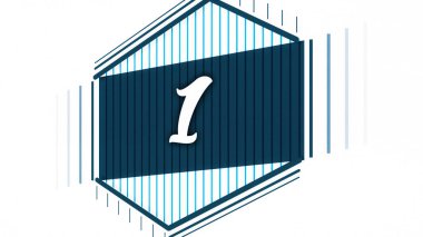 Hareketli grafik animasyon için açılış video morphing düz. Bir animasyon