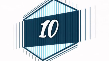 Arka plan animasyon video açmak için soyut. Animasyon sayma Özet numarası