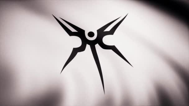 Мультипликация Размахивающая Флагом Символ Профессиональной Киберспортивной Команды Mineski Киберспортивная Команда — стоковое видео