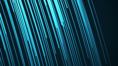 Siyah arka plan üzerine düşme hattı. Dijital tasarım konsepti. Düşen neon hız çizgileri ile arka plan