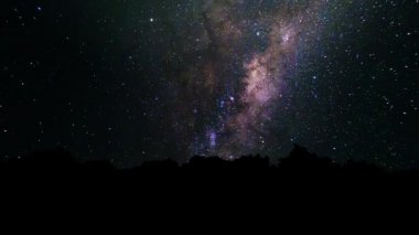 Samanyolu, iz yıldız galaksi ve hareketli gece gökyüzünde yıldızlar. Yıldız ve Samanyolu soyut gece gökyüzü arka plan