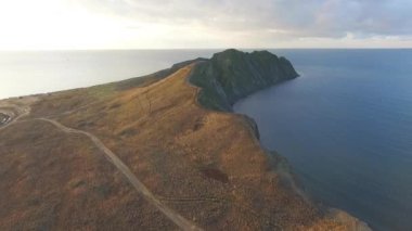 Malezya güzel deniz manzarası hava görünümünü. Vurdu. Kayalık veya cliffy kenarı bir yere Malezya'da havadan görünümü