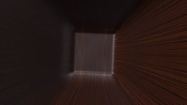 Ahşap yüzey soyut animasyon. Kübik şeklin altını ahşap yüzeyine closeup — Stok fotoğraf