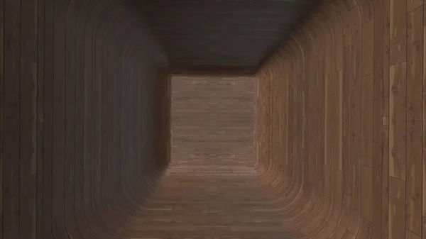 Abstracte animatie van houten oppervlak. Close-up van houten oppervlakte van de onderkant van kubieke vorm — Stockfoto