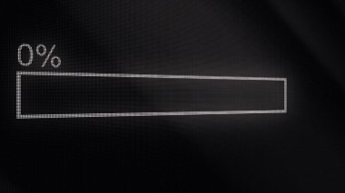 İlerleme çubuğu. Yükleme, indirme, aktarma işlemi örnek. Modern bar animasyon karanlık poligonal geometrik yüzeyi yükleniyor. Yükleme işlemi için tam. Yükleme bekleyen futuristik