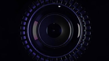 Çelik ve hafif hareket grafiği için arka plan dairesel döngü. Radyal çelik animasyon döndürme. Arka plan metal. Metalik zincir zırh soyut geometrik üçgen arka plan