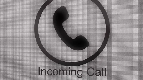 Анимация иконки телефонного кольца. Входящий звонок. Animation Call Icon. Ручная каракули анимация телефонного звонка. Звонок на мобильный телефон — стоковое фото