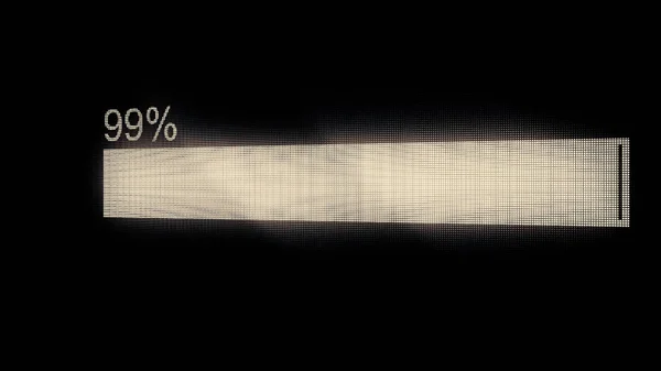 Förloppsindikatorn. Illustration av uppladdning, nedladdning, överföra processen. Moderna lastning bar animation på mörka polygonal geometriska ytan. Lastning Process till komplett. Futuristiska pågående lastning — Stockfoto