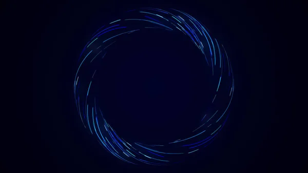 Fondo de anillo de alas de ángel de rotación abstracta, agujero de círculo de túnel de turbina, engranaje redondo, ojo de fibra óptica. Círculos giratorios. Lazo sin costura — Foto de Stock