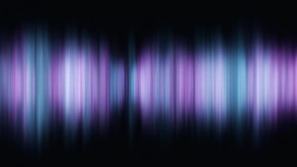 Animation abstraite des aurores boréales sur fond noir. Des aurores boréales abstraites scintillent et brillent de nuances colorées 