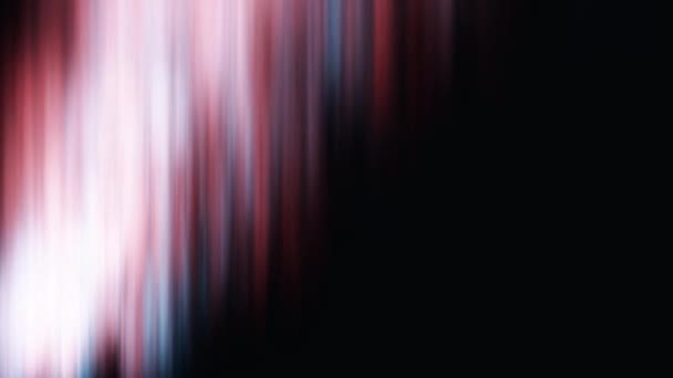 Animazione astratta di luci del nord su sfondo nero. Astratto aurora boreale luccica e brilla di sfumature colorate — Video Stock