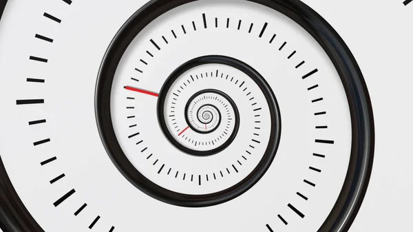 Moving time spiral. Spiral Clock Seamless Infinite Zoom Motion Background. Time Abstract. Infinity Clock