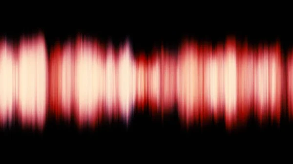 Onda de som vermelho e fundo efeito equalizador de áudio. Onda de som vermelho de ruído no fundo preto . — Fotografia de Stock