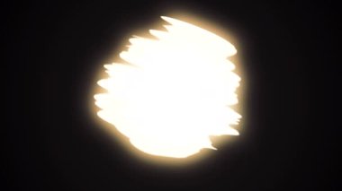 Küçük dalgalar ile abstract, golden sun yansıma siyah su. Karanlık su arka plan güneş yansıması ile animasyon.