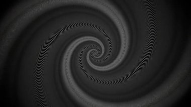 Kesikli hipnotik sarmal dönen sorunsuz görüntüleri. Animasyonlu arka plan döngü. Dijital illüstrasyon