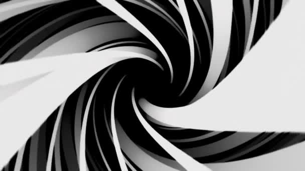 Twisted lines on black background. Visual animation background — Stock Video