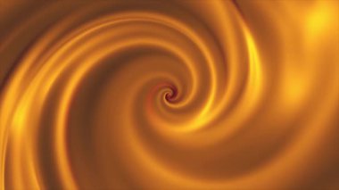 Arka plan ile animasyon altın iplik huni, sorunsuz döngü. Hipnotik etkisi ile sonsuz döner spiral.