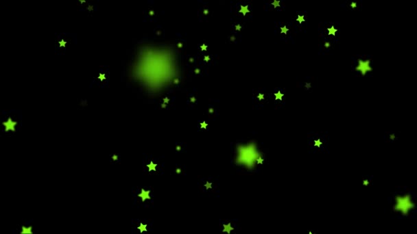 流星的抽象动画。五颜六色的闪亮射击明星动画-无缝循环 — 图库视频影像