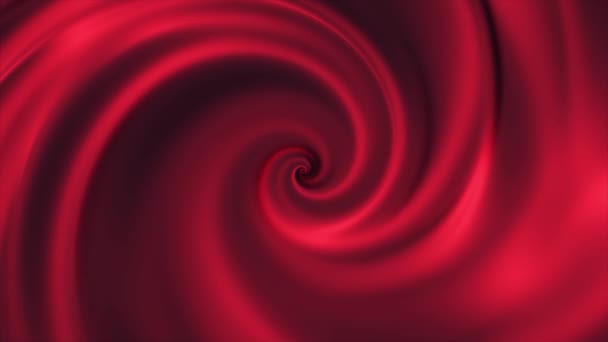 Abstrakte Animation, die Seidentextur verdreht. abstrakte hypnotische zyklische Spirale aus Seide oder Creme — Stockvideo