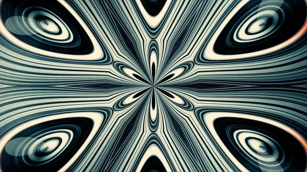 Abstract symmetric pattern of green petals sucking to the central point from all the sides. Kaleidoscopic, magic, abstract background. — Stock Photo, Image