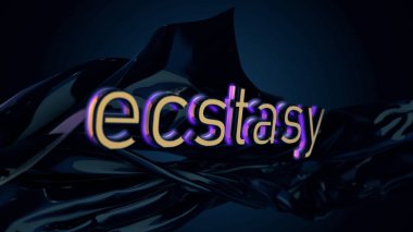 Word ecstasy siyah, soyut, ipeksi doku, cinsel kavramı yazdınız mı? Akan üzerinde yazıt ecstasy ipek siyah arka plan üzerinde.