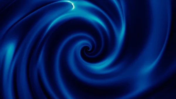 Espiral hipnótica azul gira lentamente, lazo sin costuras. Embudo digital abstracto girando hipnóticamente . — Foto de Stock