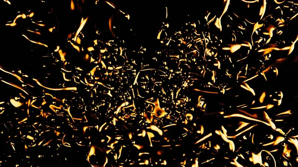 Close up per astratto, spruzzi di olio rotante di colore rame isolato su sfondo nero. Incredibile esplosione di liquido rotante, loop senza soluzione di continuità . — Foto Stock