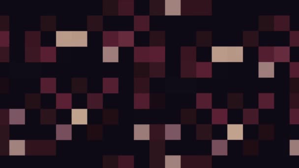 Abstracte pixel blok bewegende achtergrond. Nieuwe kwaliteit universele beweging dynamische geanimeerde retro vintage kleurrijke vrolijke dans muziek video beelden — Stockvideo