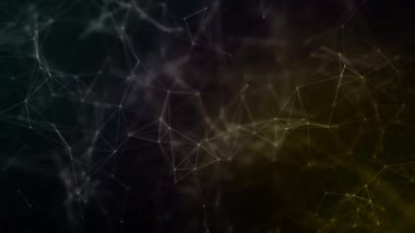 Güzel geometrik arka plan. Karanlık bir arka plan ile soyut fütüristik, çokgen alanı. Pleksus fantezi soyut teknoloji