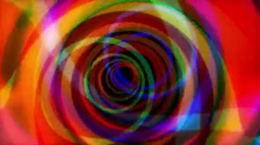 Güzel soyut gezisi sorunsuz animasyon. Halüsinasyonlar animasyon daireler