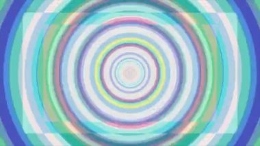 Animasyonlu renkli hipnotik sarmal arka plan. Sorunsuz döngü. Gökkuşağı renkleri sorunsuz döngü döndürme animasyon arka plan daire şekli